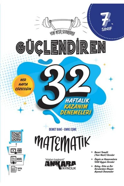 7.sınıf Güçlendiren 32 Haftalık Matematik Türkçe Fen Sosyal Din Haftalık Kazanım Deneme Seti - 5'li - 2