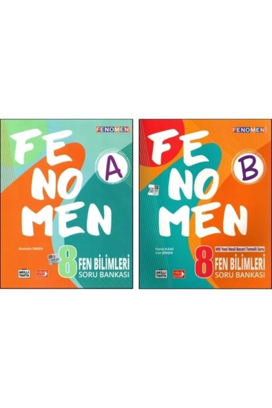 Fenomen 8. Sınıf Lgs Fen Bilimleri Soru Bankası A Ve B Kitabı 2 Kitap