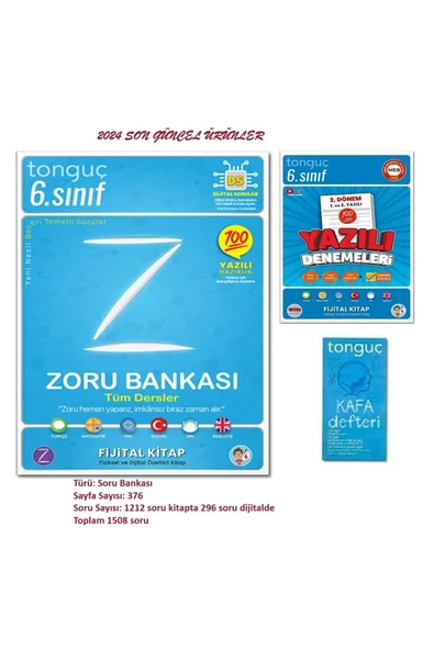 6. Sınıf Zoru Bankası Tüm Dersler ve 6. Sınıf Yazılı Denemeleri 2. Dönem 1 ve 2. Yazılı+Kafa Defteri