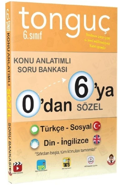 Tonguç 0 Dan 6 Ya K.a. Sözel Soru Bankası Yeni