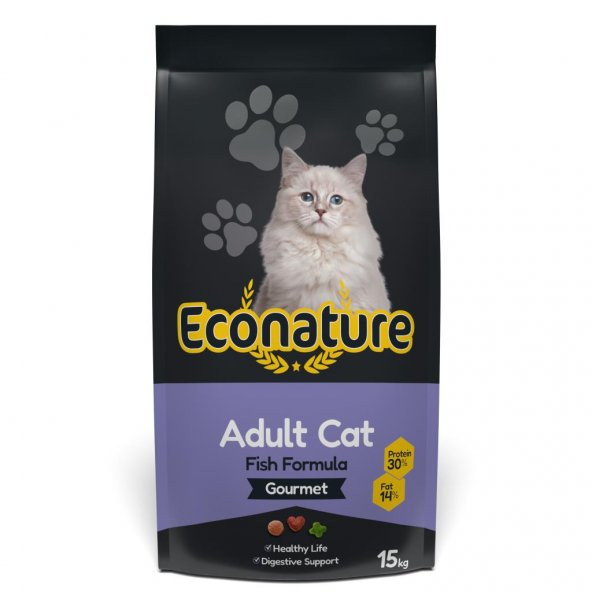 Econature Gurme Balıklı Yetişkin Kedi Maması 15 Kg - 2