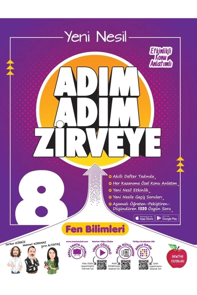 Newton 8.sınıf Fen Bilimleri Adım Adım Zirveye Soru Bankası