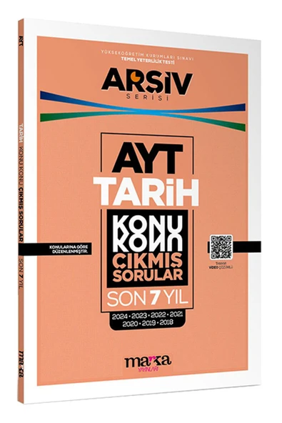 AYT TARİH Son 7 YIL Konu Konu Çıkmış Sorular Çözümlü Marka Yayınları