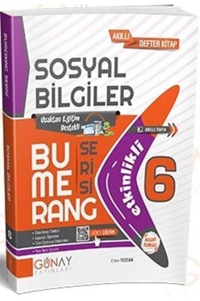 6. Sınıf Bumerang Etkinlikli Sosyal Bilgiler / Emre Tezcan / Günay Yayınları / 9786257150958