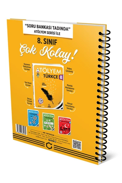 Arı Yayınları 8 Sınıf Türkçe Defterim 2025 Güncel Baskı - 2