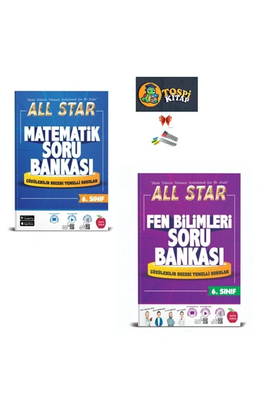 6.SINIF ALL STAR FEN BİLİMLERİ + MATEMATİK  SORU BANKASI