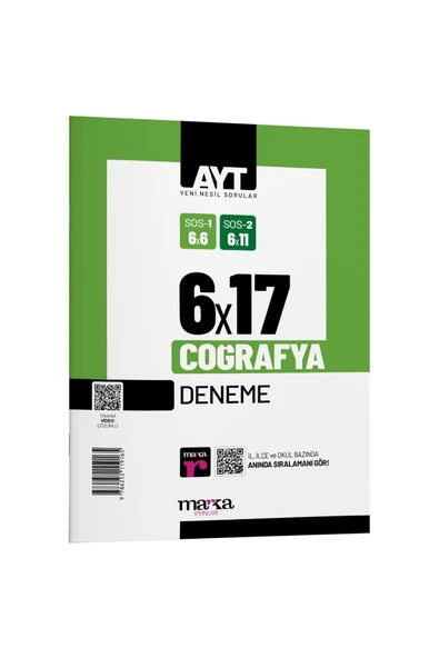 2024 Ayt Coğrafya 6x17 Deneme Tamamı Video Çözümlü