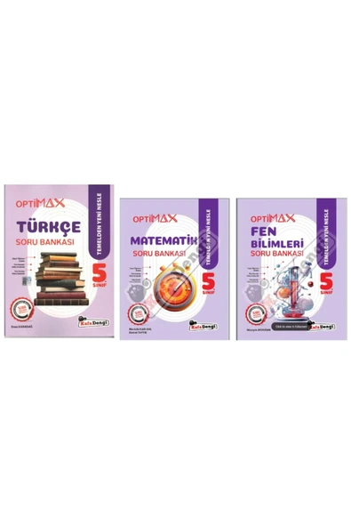 Kafa Dengi Yayınları 5. Optimax Türkçe - Matematik - Fen Bilimleri - Soru Bankası