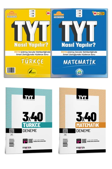 2025 TYT Türkçe Matematik Nasıl Yapılır Rüştü Hoca ve Rehber Matematik Yayınları +2 Deneme