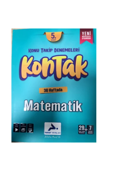 5.sınıf Kontak Matematik Konu Takip Denemeleri Yeni Müfredat 2025