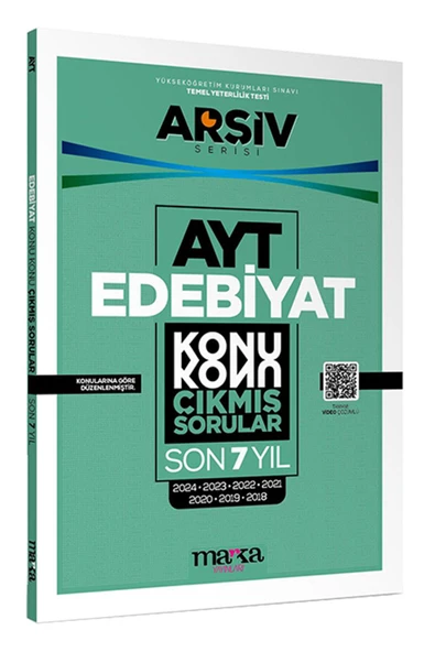 AYT EDEBİYAT Son 7 YIL Konu Konu Çıkmış Sorular Tamamı Çözümlü Marka Yayınları
