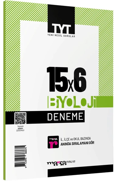 Tyt Biyoloji 15 Deneme Tamamı Video Çözümlü