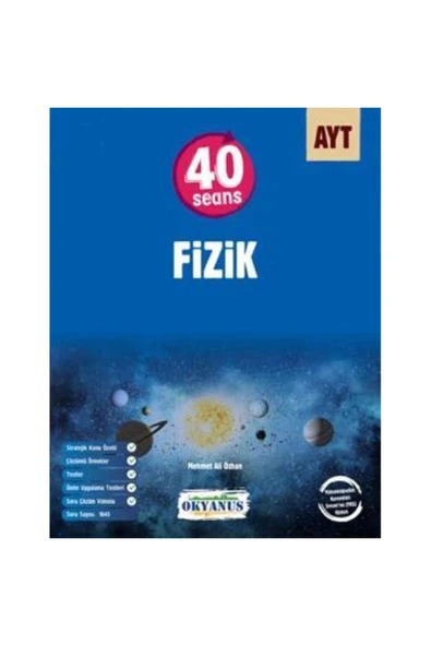Okyanus Yayınları Ayt Fizik 40 Seans Soru Bankası