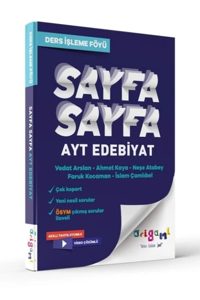 Ayt Edebiyat Sayfa Sayfa Ders Işleme Föyü