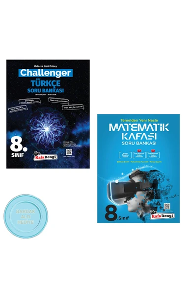 8. Sınıf Challenger Türkçe Soru Bankası ve Kafadengi 8. Sınıf Matematik Kafası