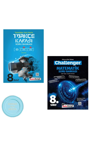 Kafadengi 8. Sınıf Türkçe Kafası ve 8. Sınıf Challenger Matematik Soru Bankası