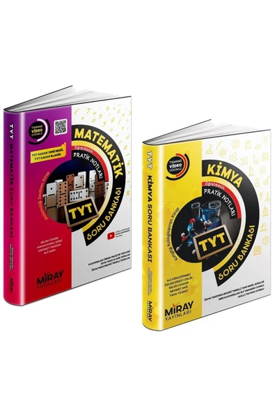 Miray 2023 Tyt Matematik + Kimya Soru Bankası Seti 2 Kitap 2023