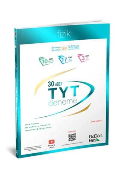 üçdörtbeş 345 - TYT Fizik 30 deneme - GÜNCEL BASKI - 1
