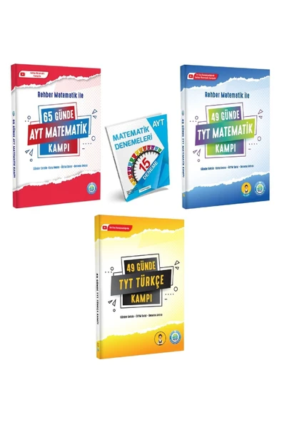 65 Günde Ayt Matematik Kampı Ve 49 Günde Tyt Matematik Türkçe Kampı Ile 15 Li Ayt Deneme - 1