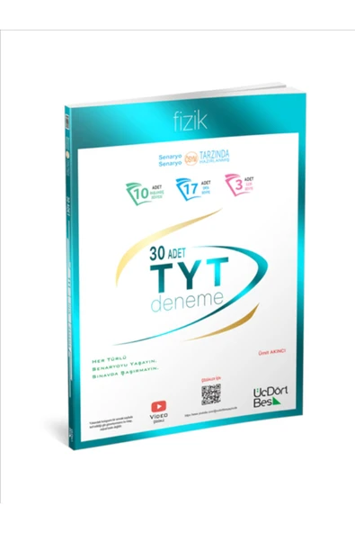 2025 - GÜNCEL BASKI TYT Fizik 30 deneme Üçdörtbeş Yayınları