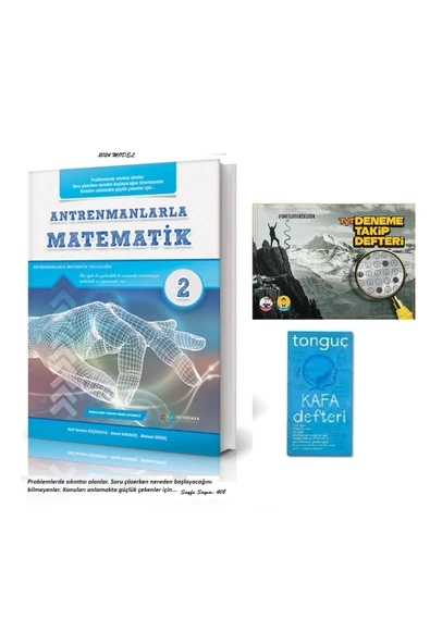 Antrenmanlarla Matematik-2 ve Tyt Deneme Takip Defteri İle Kafa Defter Hediyeli Set 2024 Güncel