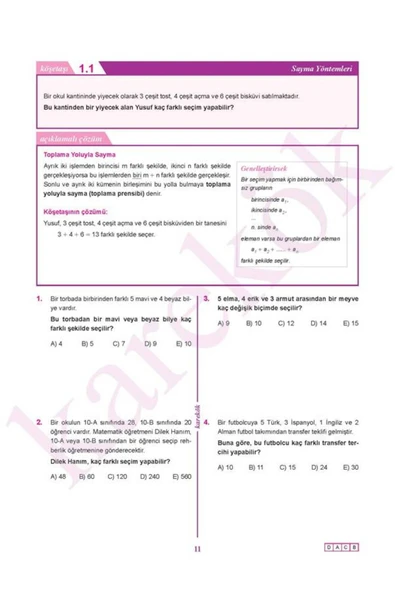 Güncel Karekök Yayınları Güncel 10.Sınıf Matematik Konu Anlatımlı Çözümlü Soru MPS (MODÜLER Pİ - 2