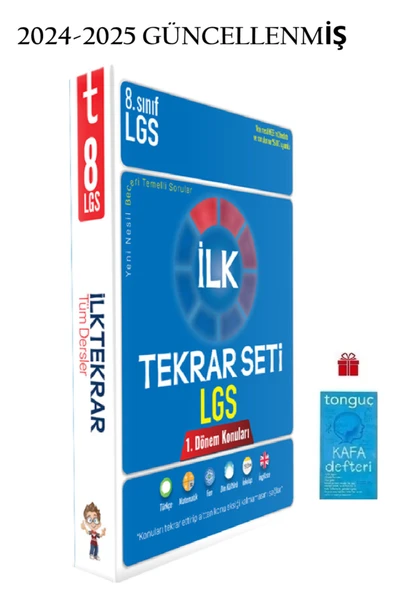 Lgs Ilk Tekrar Seti Ve 1. Dönem Tekrarı Tüm Dersler Soru Bankası Kafa Defteri Hediye''