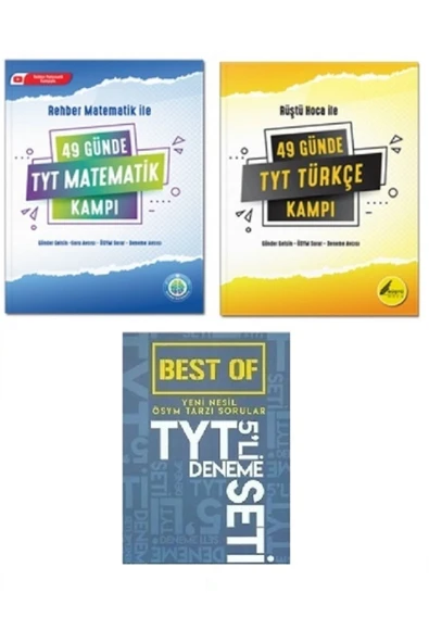 49 Günde TYT Matematik Kampı ve Rüştü Hoca İle 49 Günde TYT Türkçe Kampı (2023-2024 Güncellenmiş)