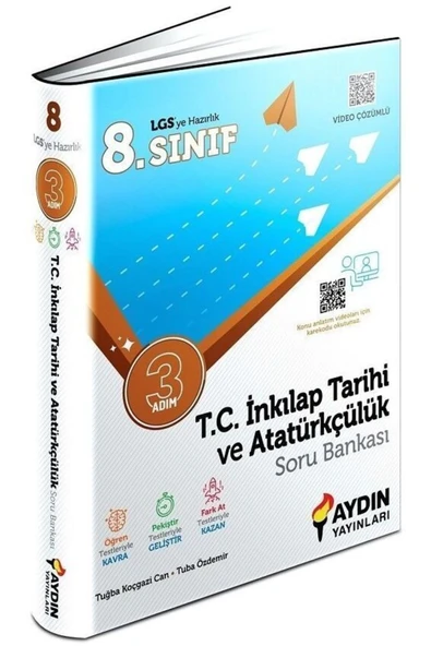 Aydın Yayınları 8. Sınıf Lgs Tc Inkılap Tarihi Ve Atatürkçülük Üç Adım Soru Bankası - 3