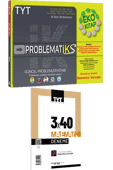 Tonguç Tyt Problematiks Eko - Marka 2023 Tyt 3x40 Matematik Deneme