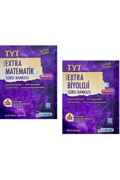 Kafadengi Tyt Matematik + Biyoloji Extra Soru Seti 2 Kitap 2023