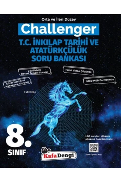 8.Sınıf Challenger T.C. İnkılap Tarihi Soru Bankası (Tümü Video Çözümlü)