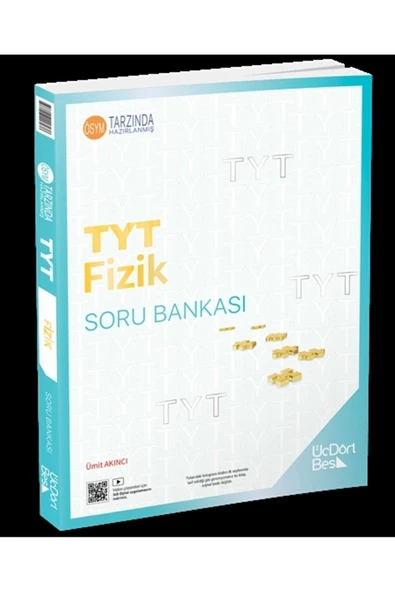 Üçdörtbeş Yayınları TYT Fizik Soru Bankası Yeni
