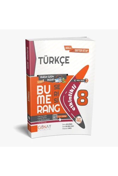 2024 8. Sınıf Türkçe Bumerang Etkinlikli Kitap Konu Anlatımlı Soru Bankası