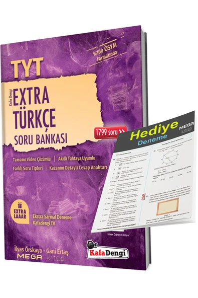 2024 Kafa Dengi TYT Extra Türkçe Soru Bankası (TYT Genel Deneme Hediyeli)