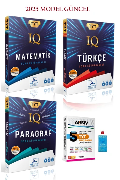 TYT IQ Matematik-TYT IQ Türkçe ve TYT IQ Paragraf Soru Kütüphanesi İle Son 5 Yılın Çıkmış Tyt Sınav