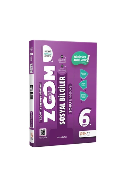 6. Sınıf Zoom Serisi Sosyal Bilgiler Soru Bankası / Fatih Uğurlu / Günay Yayınları / 9786258331110 - 1
