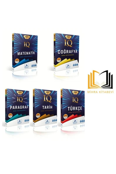 Paraf Yayınları TYT EŞİT AGIRLIK TÜRKÇE-PARAGRAF-MATEMATİK-TARİH-ÇOGRAFYA SORU KÜTÜPHANELERİ IQ SETİ
