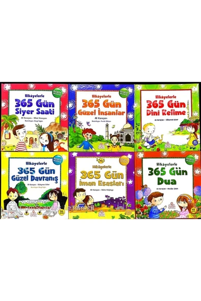 Hikayelerle 365 Gün Seti Siyer-güzel Insan-dini Kelime-güzel Davranış-iman-dua-hadis 7 Kitap