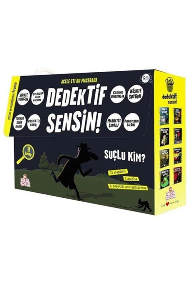 Dedektif Sensin 2 Set Bir Arada - 8 Kitap Takım