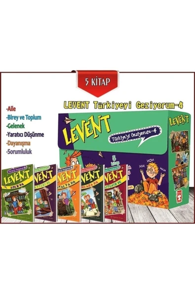 Levent Türkiyeyi Geziyorum 4 Set - (5 Kitap) Inları - 2