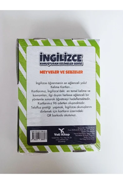 Ingilzce Kelime Kartlarımı Meyveler Ve Sebzeler - 6