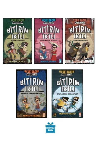 Hediyeli - Bitirim Ikili Uçuk Kaçık Maceralar 5 Kitap Set - Amazon Ormanlarında Mustafa Orakçı