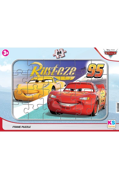 Cars (arabalar) Frame Puzzle/yapboz 24'parça