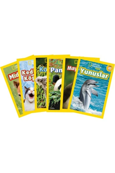 Sevimli Hayvanlar Seti 6 Kitap (NG KİDS)