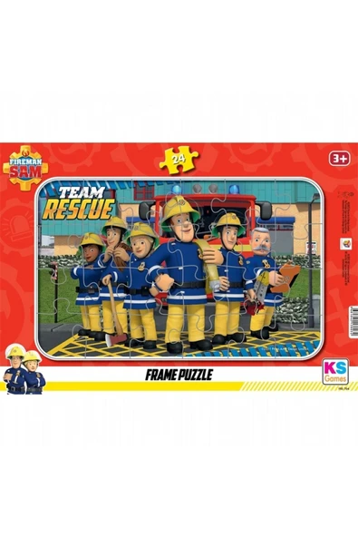 Itfaiyeci Sam (fireman Sam Lisanslı Frame Puzzle/yapboz 24 Parça
