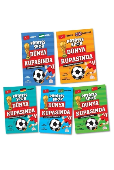 Patates Spor 3 Dünya Kupasında & Yusuf Asal (5 KİTAP SORU KİTAPÇIĞI)