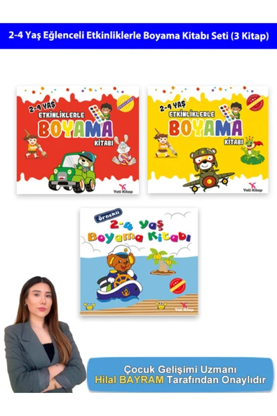2-4 Yaş Etkinlikli Boyama Seti