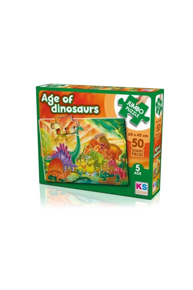 The Age Of Dinosaurs Jumbo Puzzle 50 Prç.