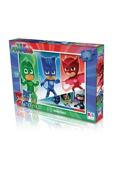 Pj Masks 200 Parça Çocuk Puzzle